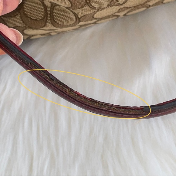 Coach Signature Jacquard Leather Lexy Shoulder Handbag F27579. Twilly included - Picture 15 of 17